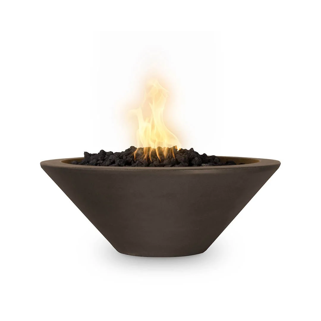Cazo 24" Round Fire Bowl - GFRC Concrete - Fire Feature - Image 10