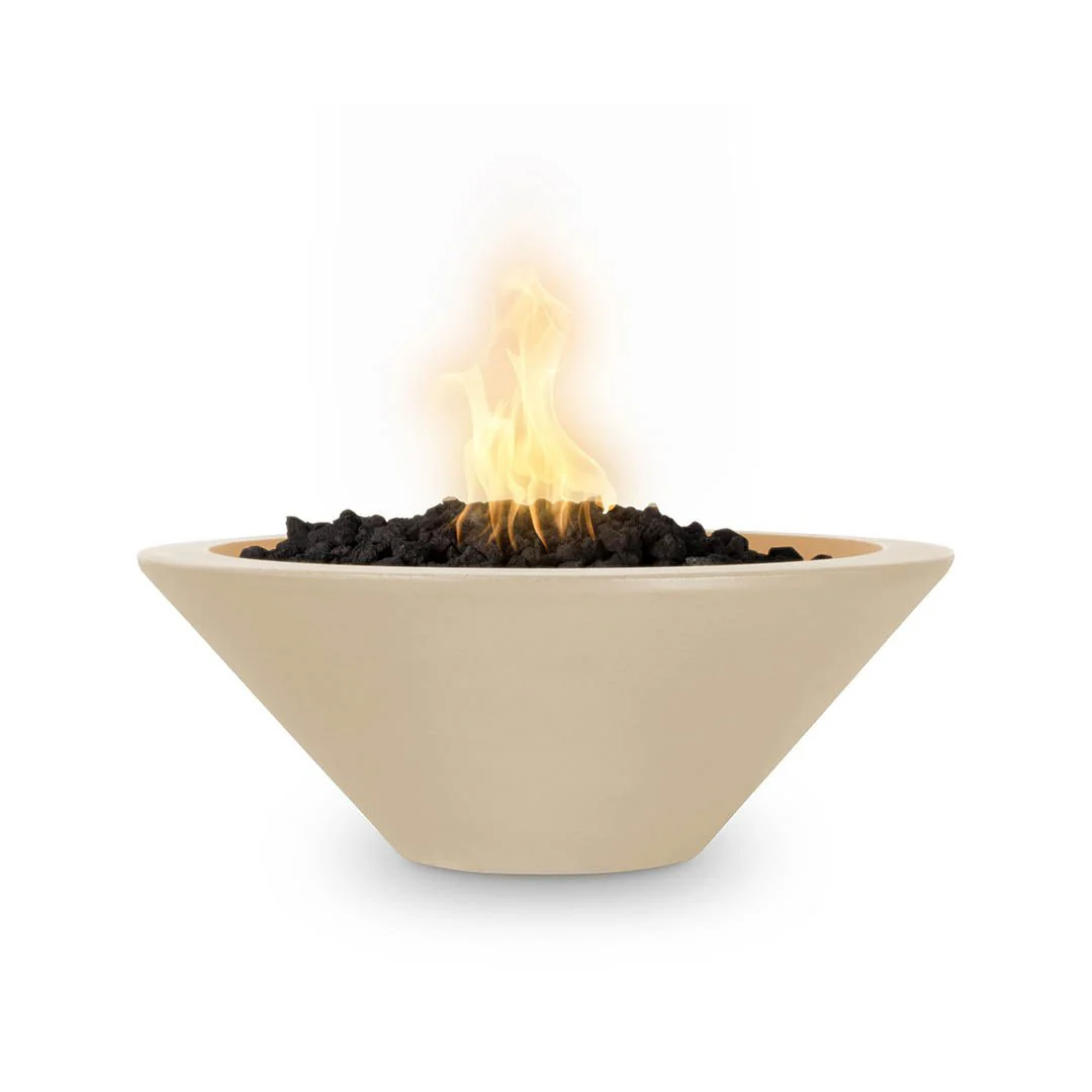 Cazo 24" Round Fire Bowl - GFRC Concrete - Fire Feature - Image 14