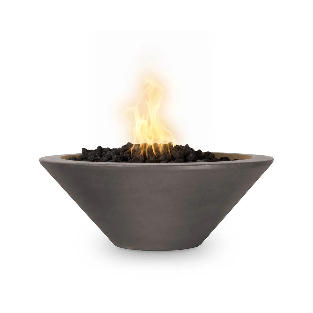 Cazo 24" Round Fire Bowl - GFRC Concrete - Fire Feature - Image 9