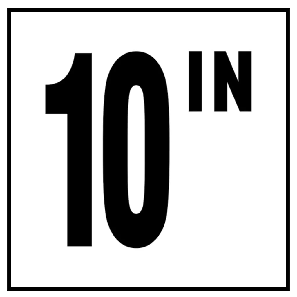 6" x 6" Standard Depth Marker, 4" Number with IN - Safety Markers for Pools - Image 11
