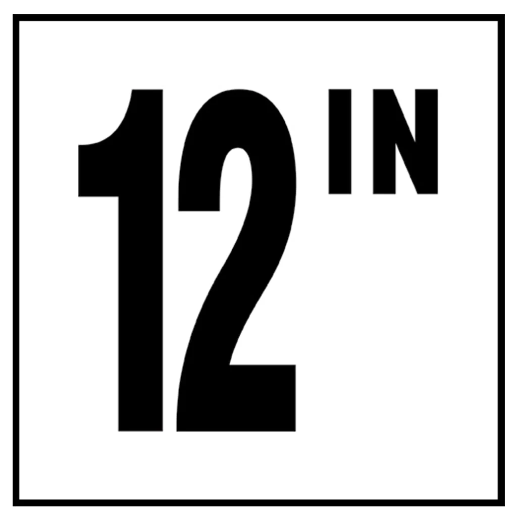 6" x 6" Standard Depth Marker, 4" Number with IN - Safety Markers for Pools - Image 13
