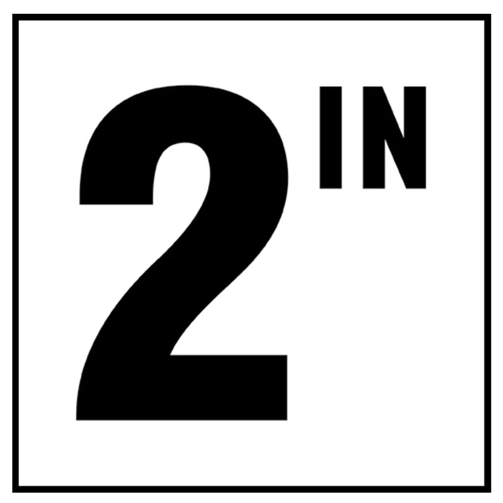 6" x 6" Standard Depth Marker, 4" Number with IN - Safety Markers for Pools - Image 3