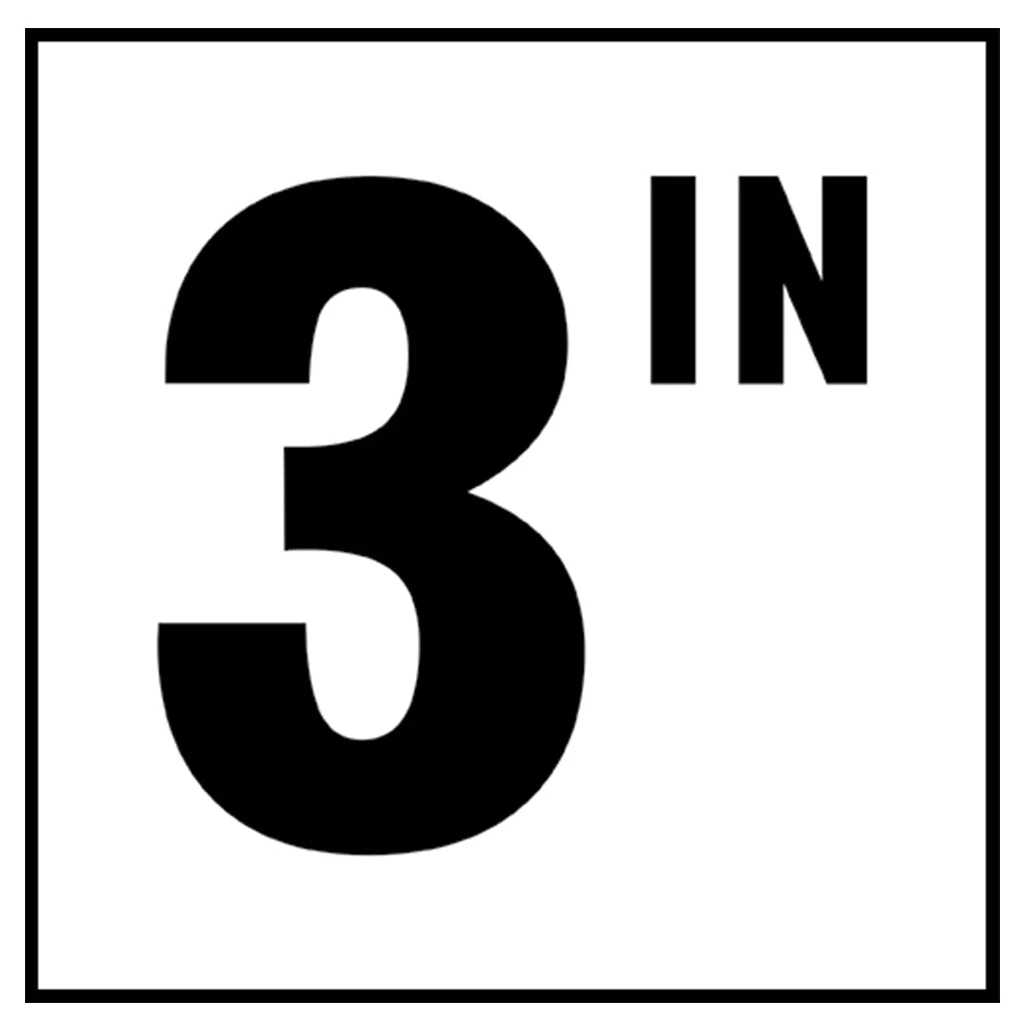 6" x 6" Standard Depth Marker, 4" Number with IN - Safety Markers for Pools - Image 4