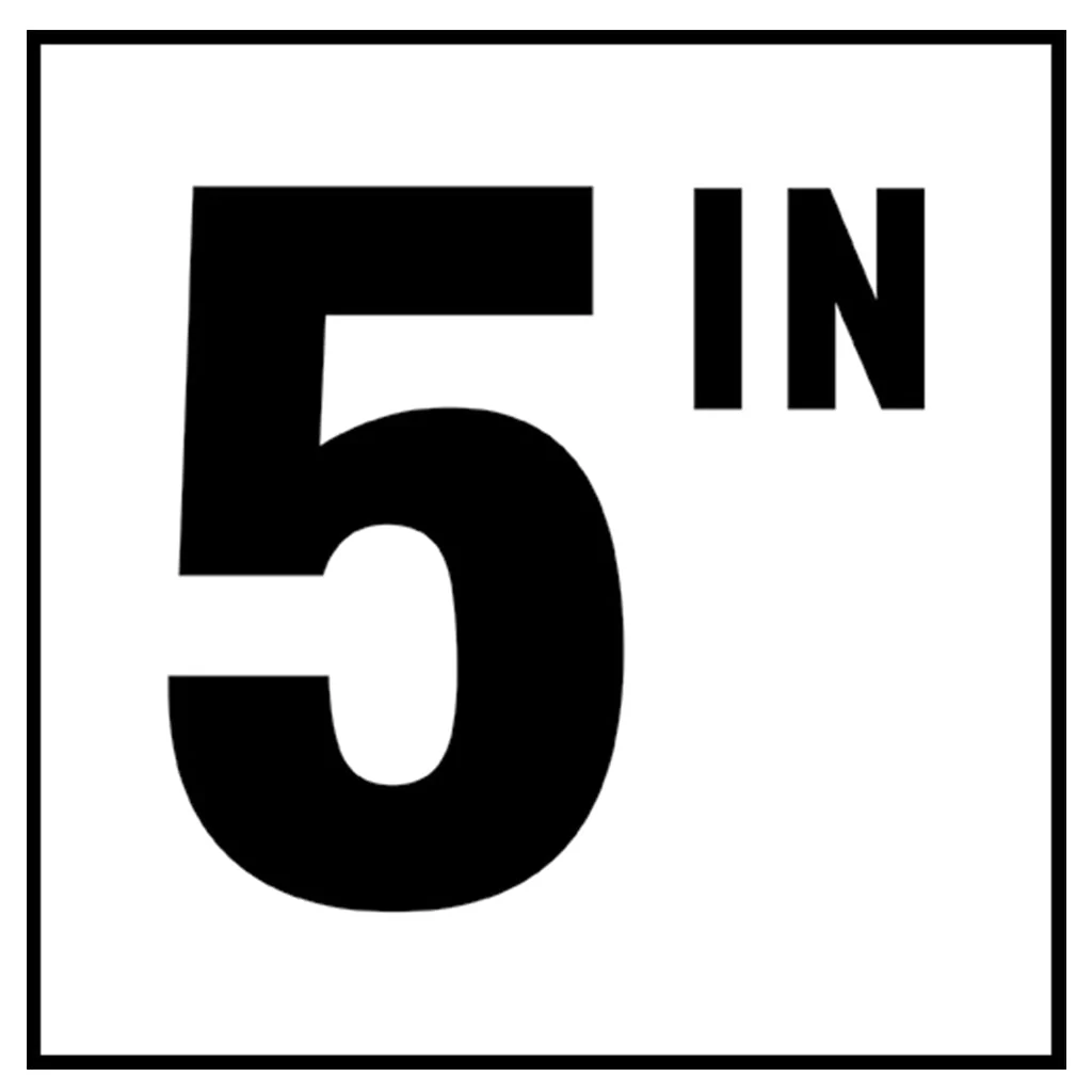 6" x 6" Standard Depth Marker, 4" Number with IN - Safety Markers for Pools - Image 6