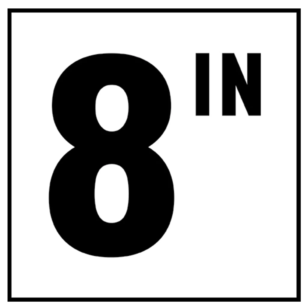 6" x 6" Standard Depth Marker, 4" Number with IN - Safety Markers for Pools - Image 9