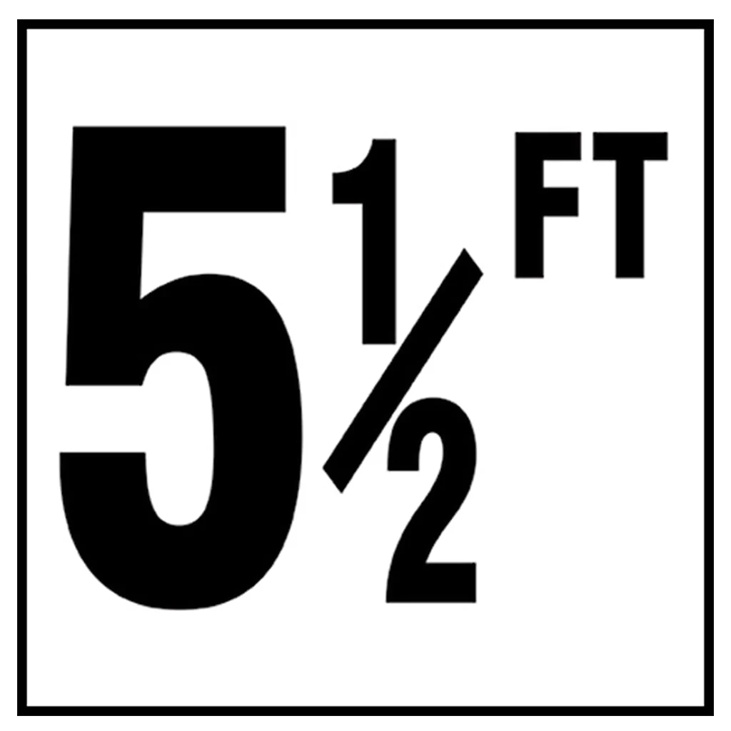6" x 6" Standard Depth Markers, 4" Numbers with FT - Safety Markers for Pools - Image 12