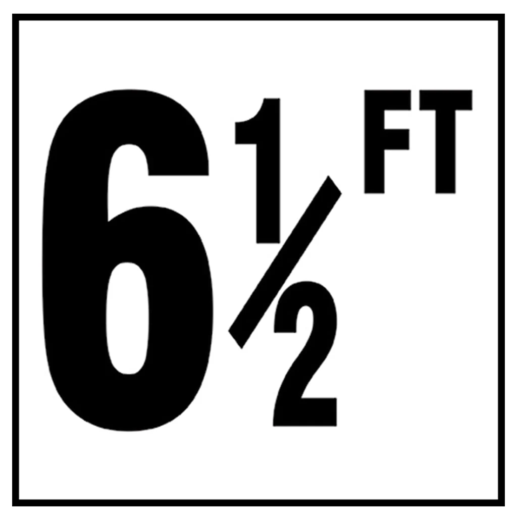 6" x 6" Standard Depth Markers, 4" Numbers with FT - Safety Markers for Pools - Image 14