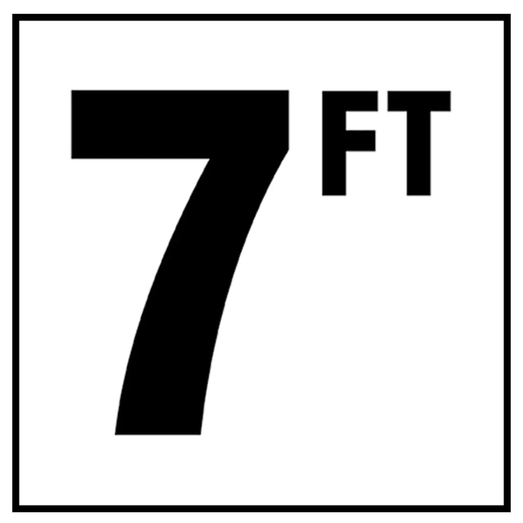 6" x 6" Standard Depth Markers, 4" Numbers with FT - Safety Markers for Pools - Image 15
