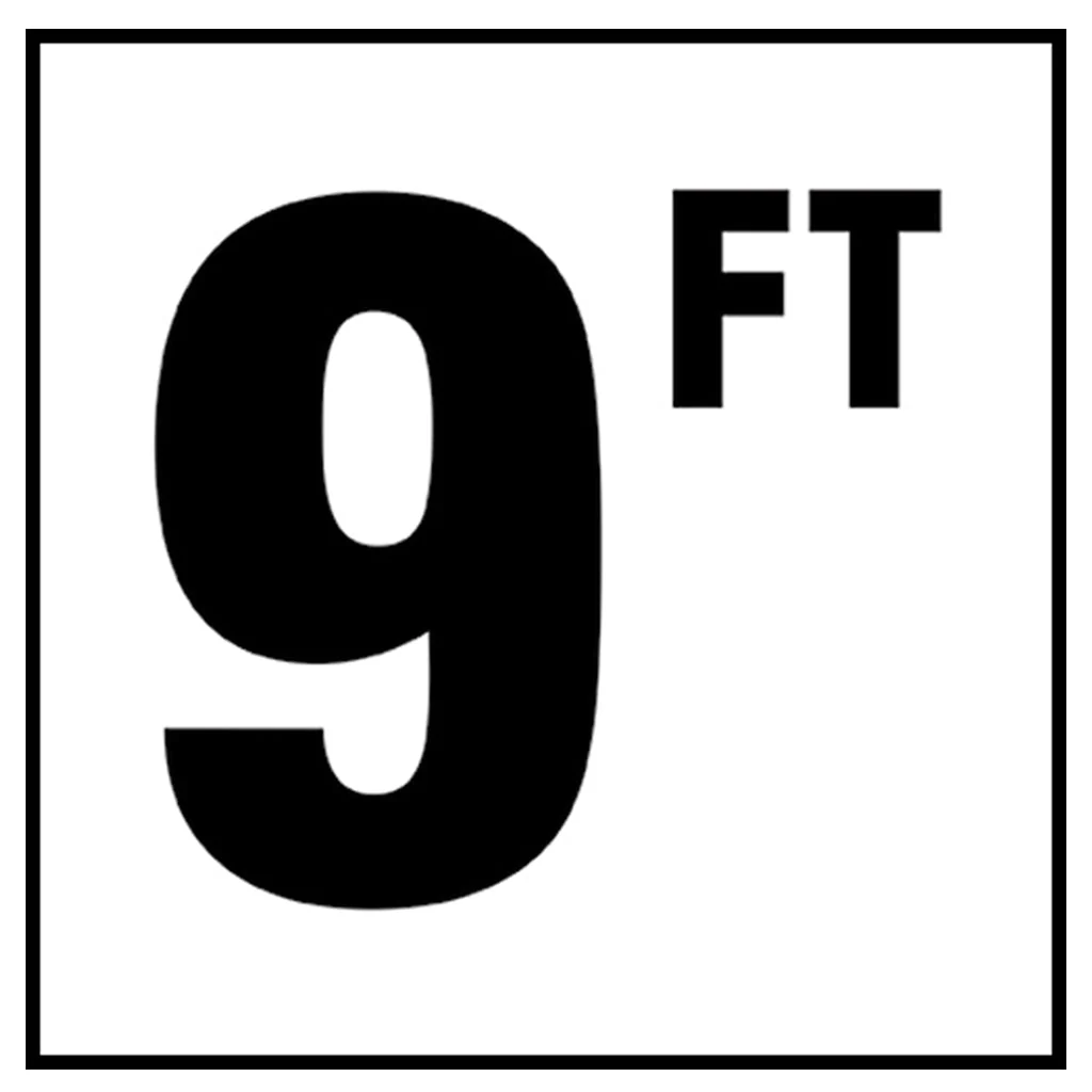6" x 6" Standard Depth Markers, 4" Numbers with FT - Safety Markers for Pools - Image 19