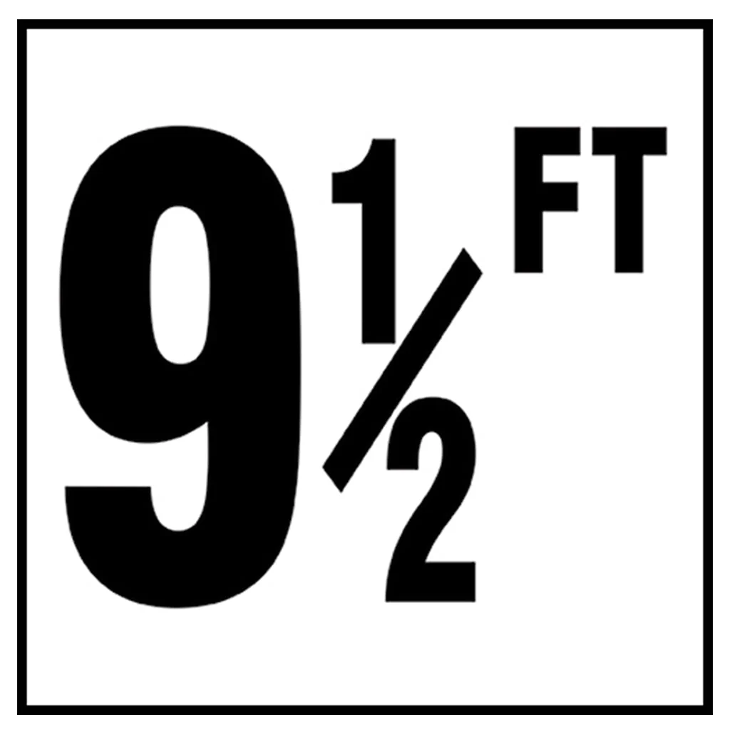 6" x 6" Standard Depth Markers, 4" Numbers with FT - Safety Markers for Pools - Image 20