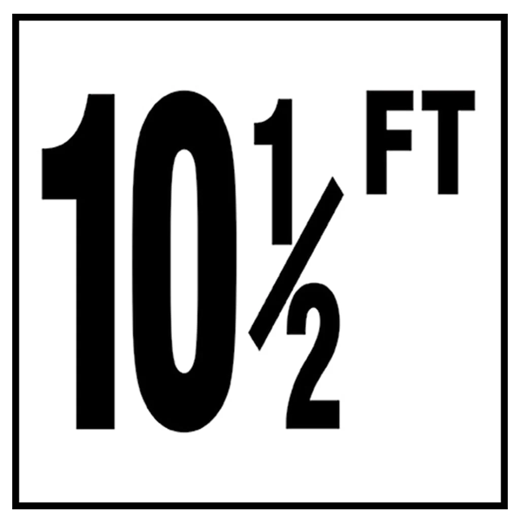 6" x 6" Standard Depth Markers, 4" Numbers with FT - Safety Markers for Pools - Image 22