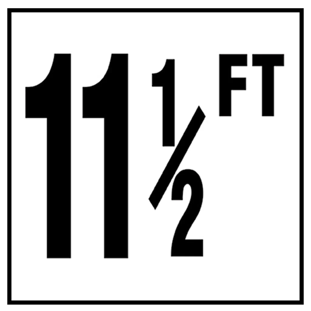6" x 6" Standard Depth Markers, 4" Numbers with FT - Safety Markers for Pools - Image 24