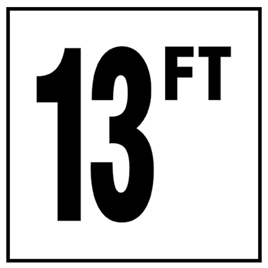 6" x 6" Standard Depth Markers, 4" Numbers with FT - Safety Markers for Pools - Image 27
