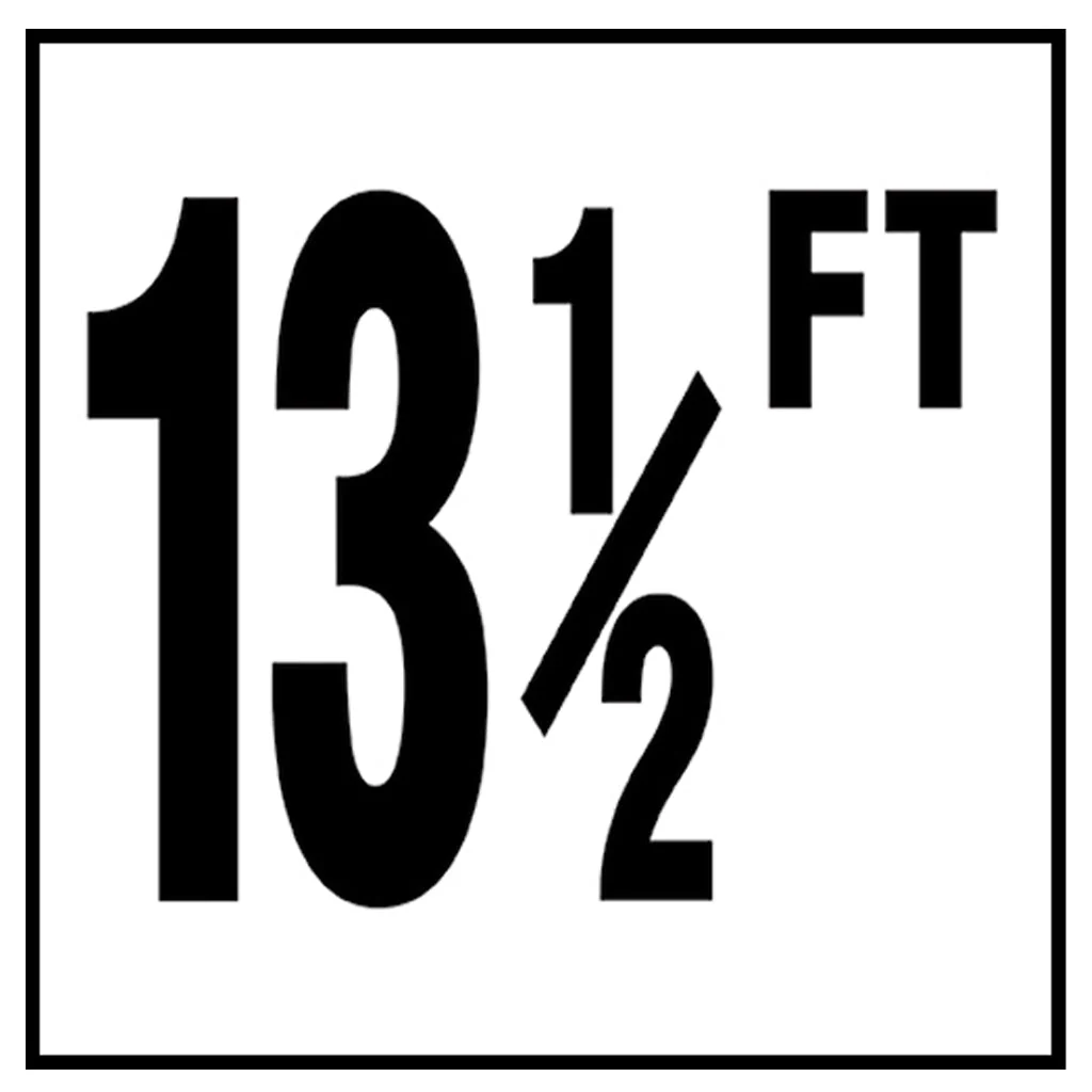 6" x 6" Standard Depth Markers, 4" Numbers with FT - Safety Markers for Pools - Image 28