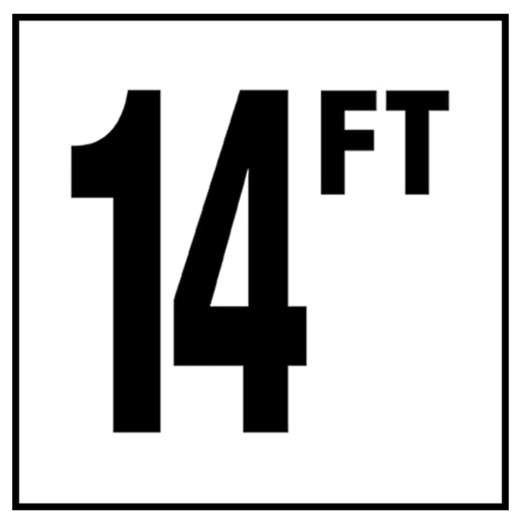 6" x 6" Standard Depth Markers, 4" Numbers with FT - Safety Markers for Pools - Image 29