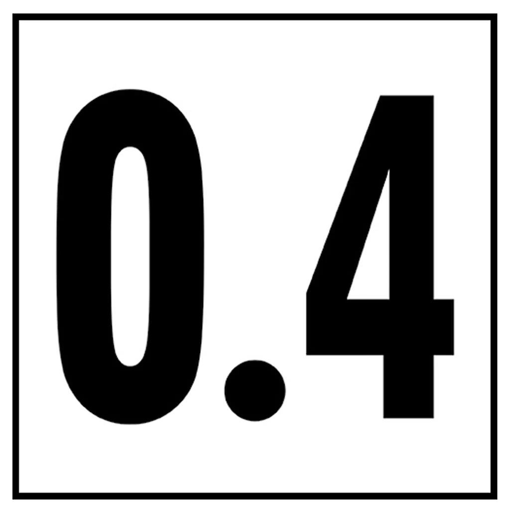 6" x 6" Metric Depth Markers, 4" Numbers - Safety Markers for Pools - Image 10