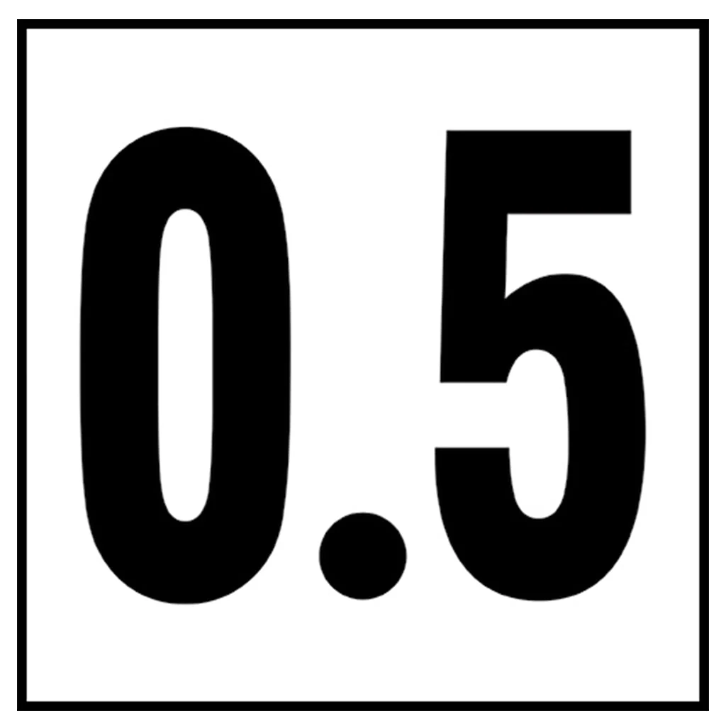 6" x 6" Metric Depth Markers, 4" Numbers - Safety Markers for Pools - Image 11