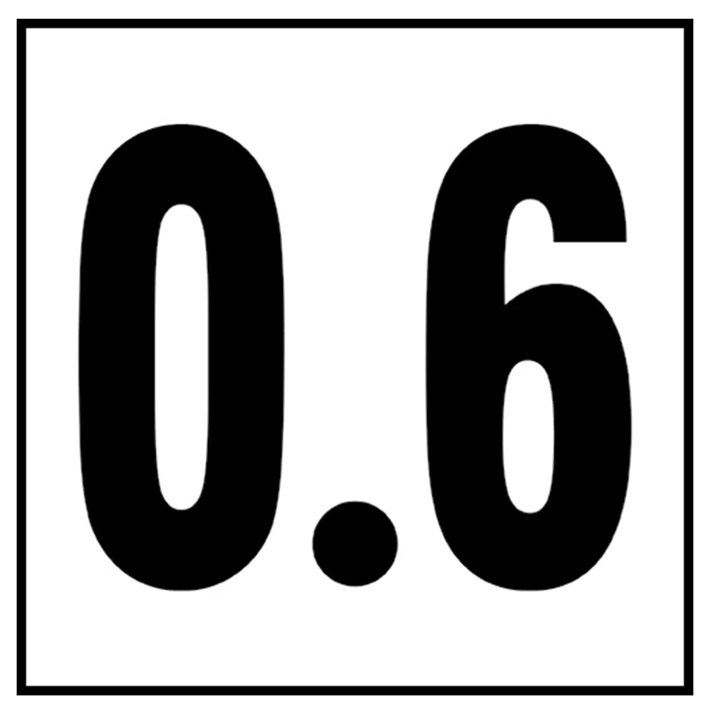 6" x 6" Metric Depth Markers, 4" Numbers - Safety Markers for Pools - Image 12