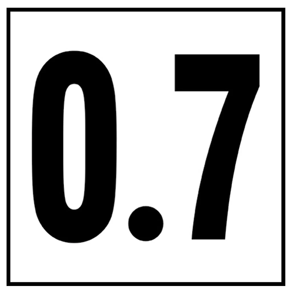 6" x 6" Metric Depth Markers, 4" Numbers - Safety Markers for Pools - Image 13