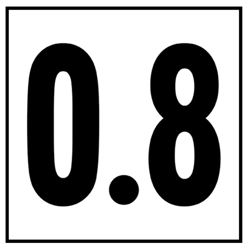 6" x 6" Metric Depth Markers, 4" Numbers - Safety Markers for Pools - Image 14