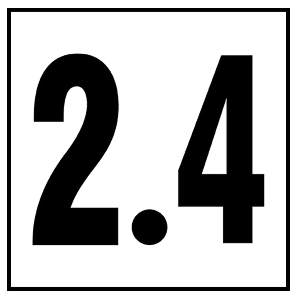 6" x 6" Metric Depth Markers, 4" Numbers - Safety Markers for Pools - Image 30