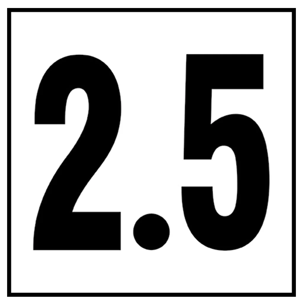 6" x 6" Metric Depth Markers, 4" Numbers - Safety Markers for Pools - Image 31