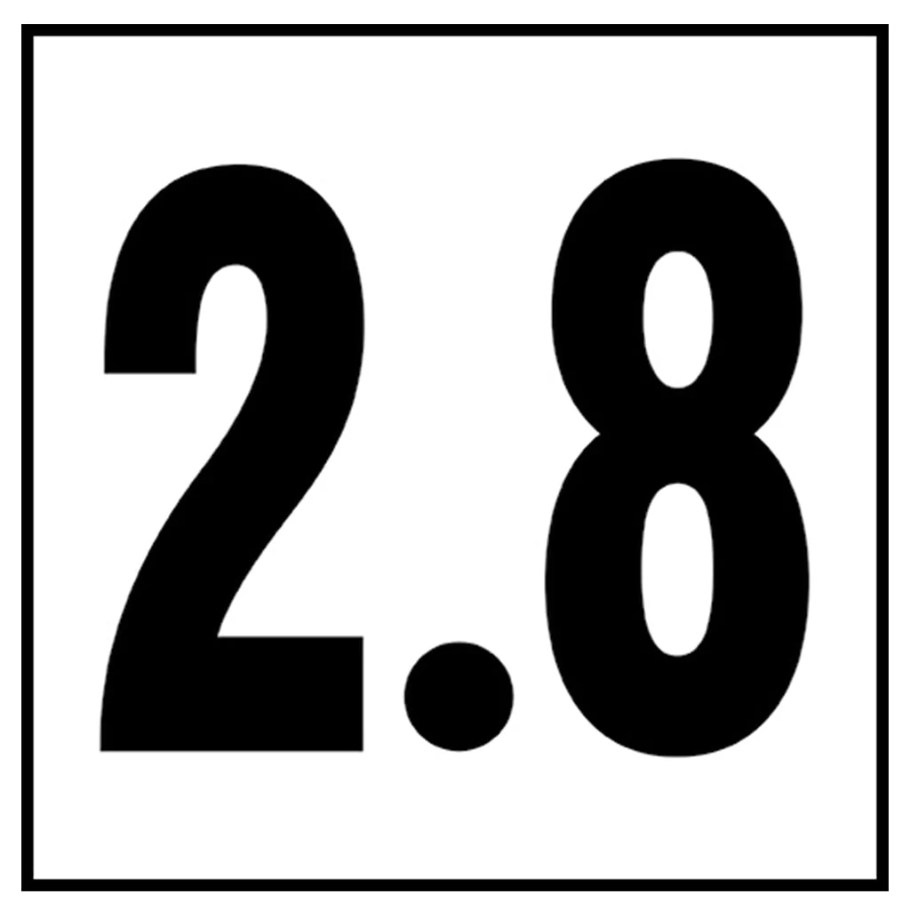 6" x 6" Metric Depth Markers, 4" Numbers - Safety Markers for Pools - Image 34