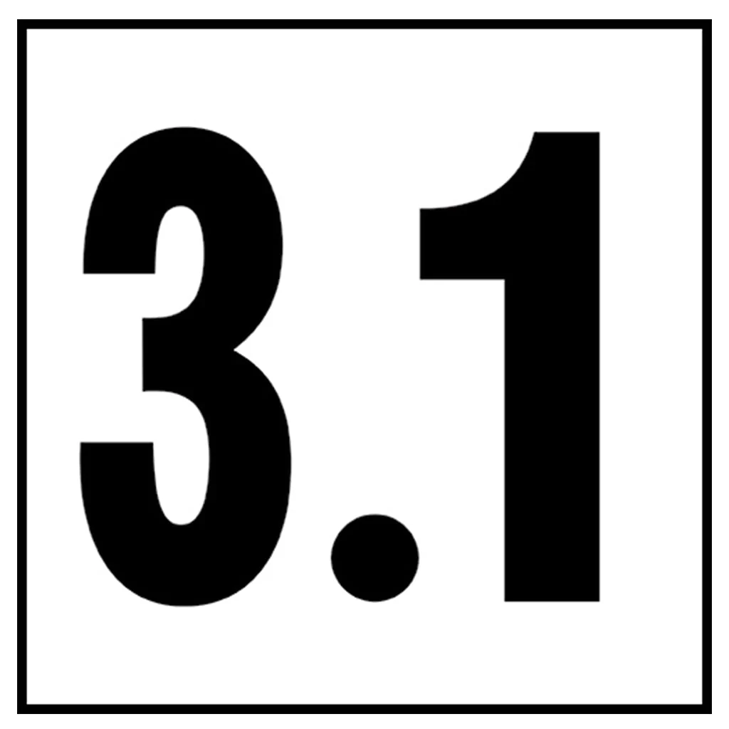 6" x 6" Metric Depth Markers, 4" Numbers - Safety Markers for Pools - Image 37