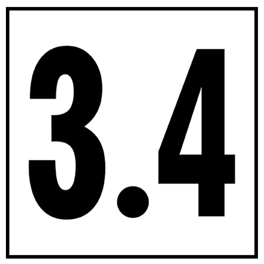 6" x 6" Metric Depth Markers, 4" Numbers - Safety Markers for Pools - Image 39