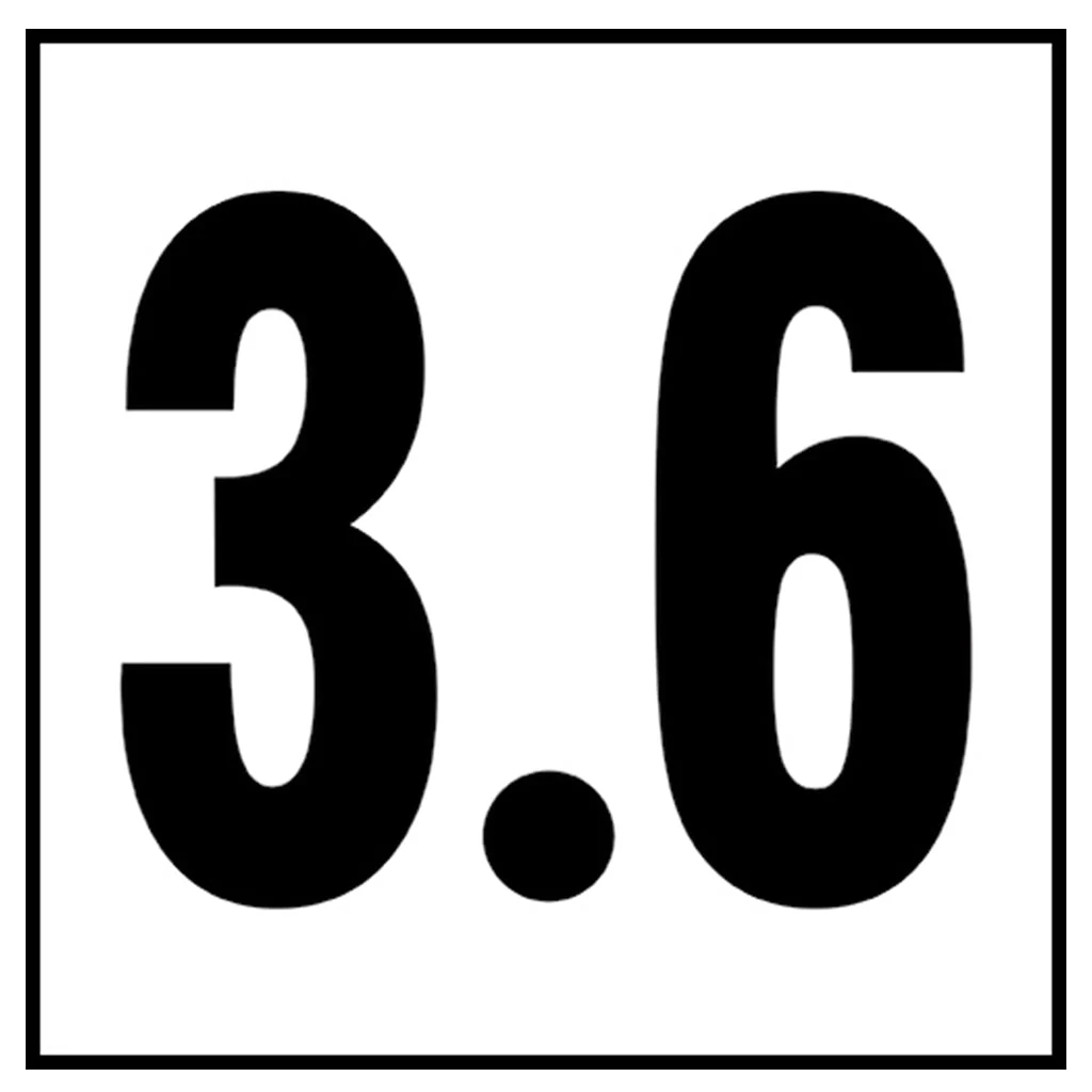 6" x 6" Metric Depth Markers, 4" Numbers - Safety Markers for Pools - Image 42