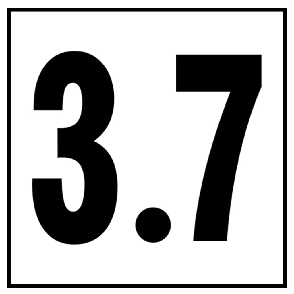6" x 6" Metric Depth Markers, 4" Numbers - Safety Markers for Pools - Image 43