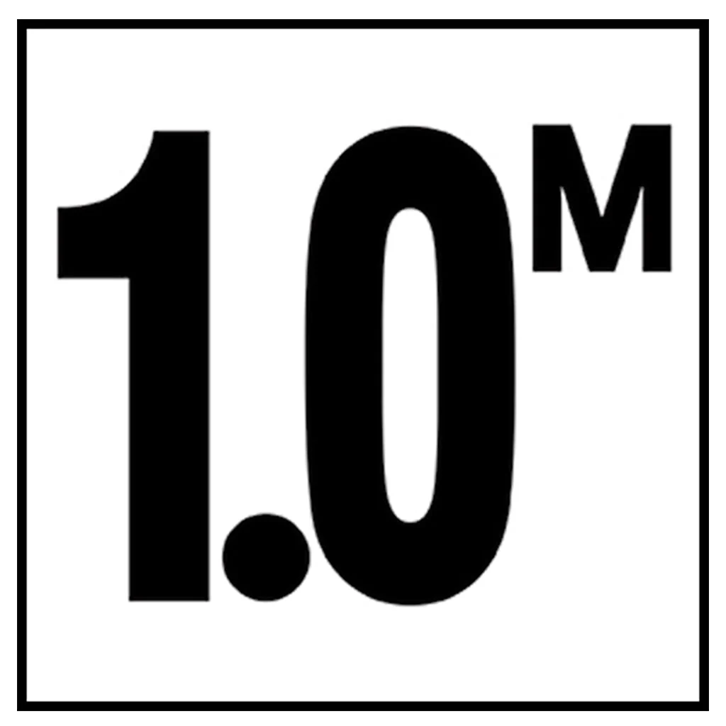 6" x 6" Metric Depth Markers, 4" Number with M - Safety Markers for Pools - Image 11