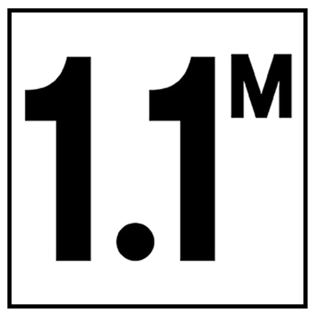 6" x 6" Metric Depth Markers, 4" Number with M - Safety Markers for Pools - Image 12