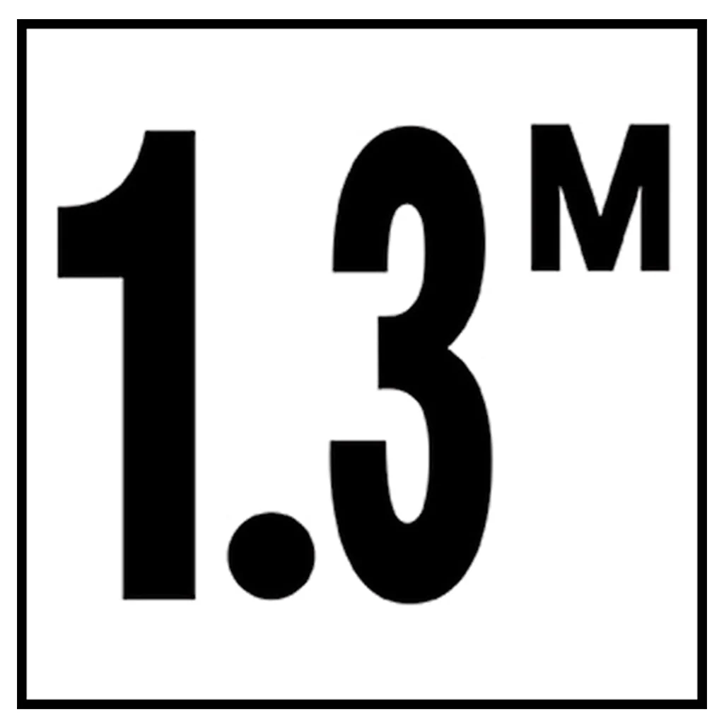6" x 6" Metric Depth Markers, 4" Number with M - Safety Markers for Pools - Image 14