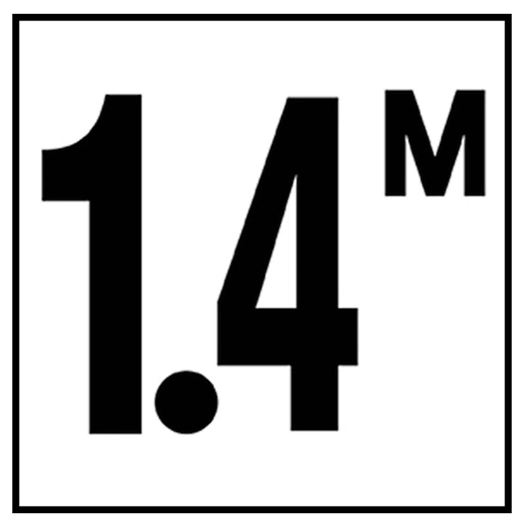 6" x 6" Metric Depth Markers, 4" Number with M - Safety Markers for Pools - Image 15