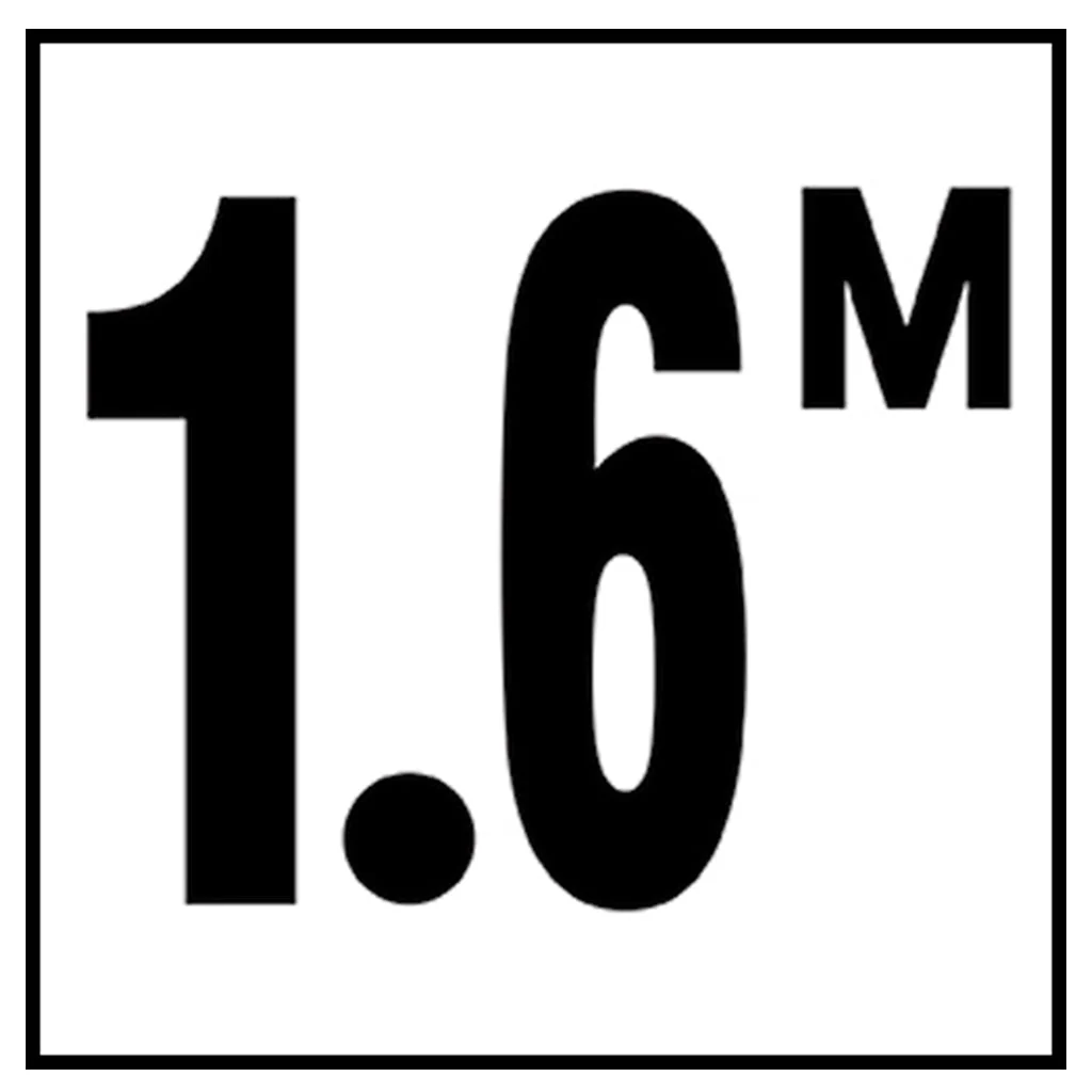 6" x 6" Metric Depth Markers, 4" Number with M - Safety Markers for Pools - Image 17
