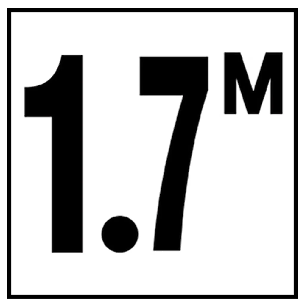 6" x 6" Metric Depth Markers, 4" Number with M - Safety Markers for Pools - Image 18