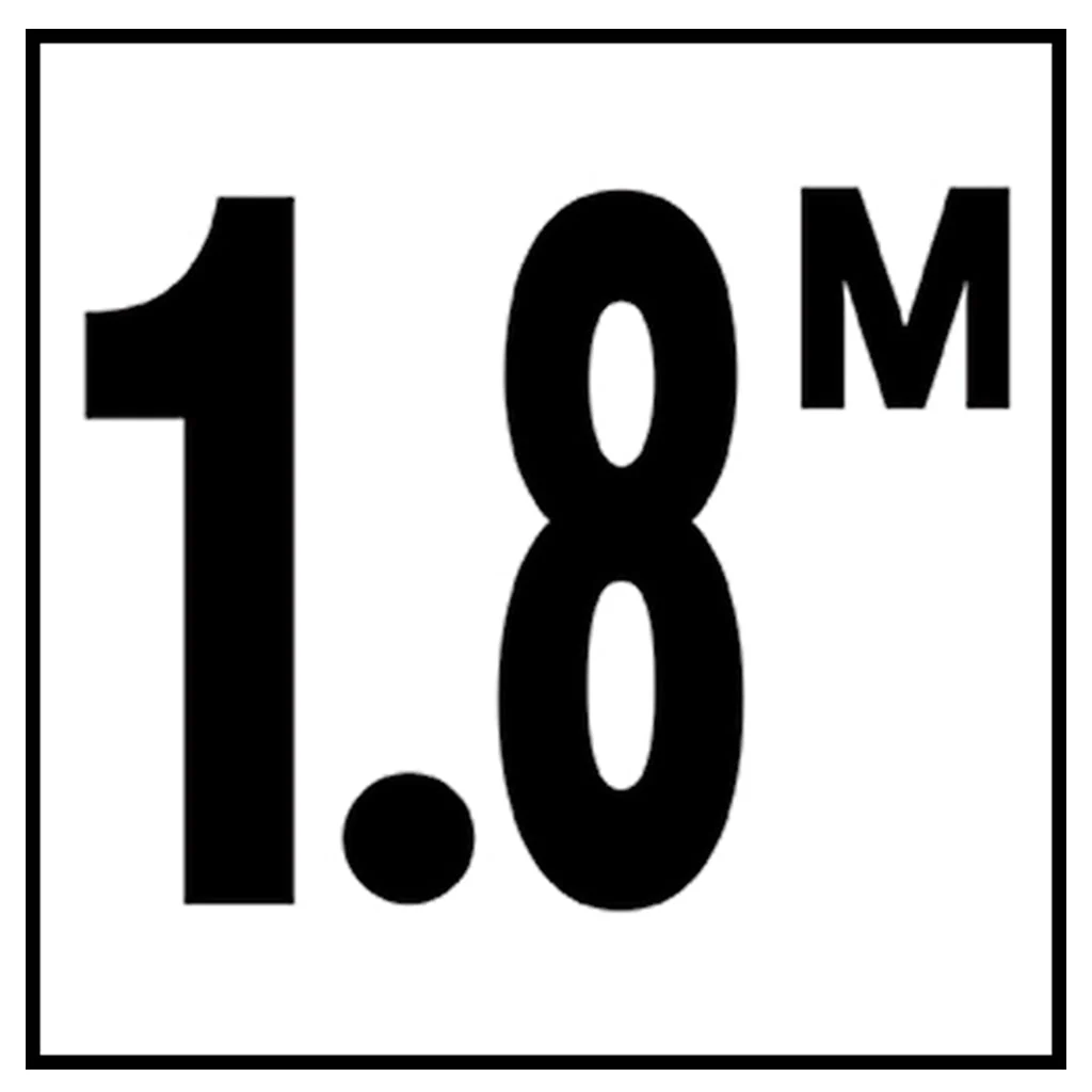 6" x 6" Metric Depth Markers, 4" Number with M - Safety Markers for Pools - Image 19