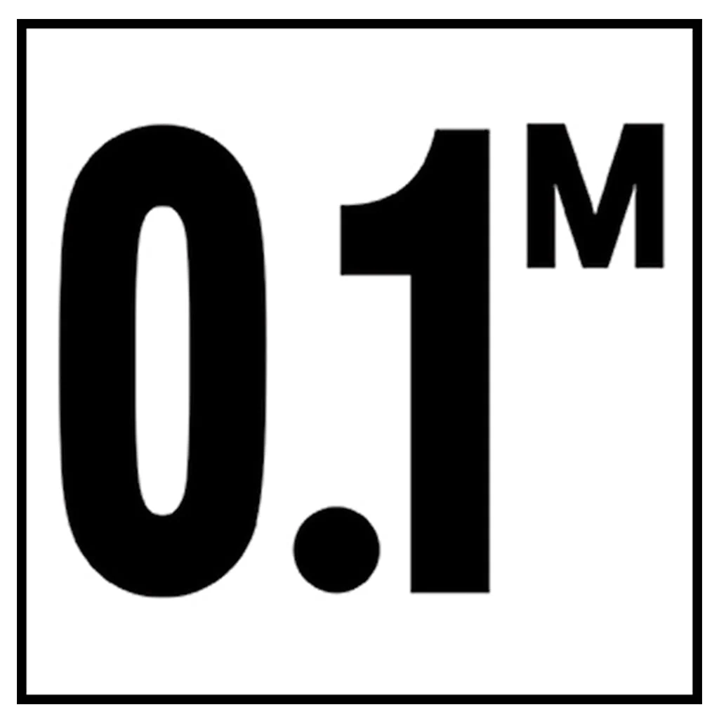 6" x 6" Metric Depth Markers, 4" Number with M - Safety Markers for Pools - Image 2