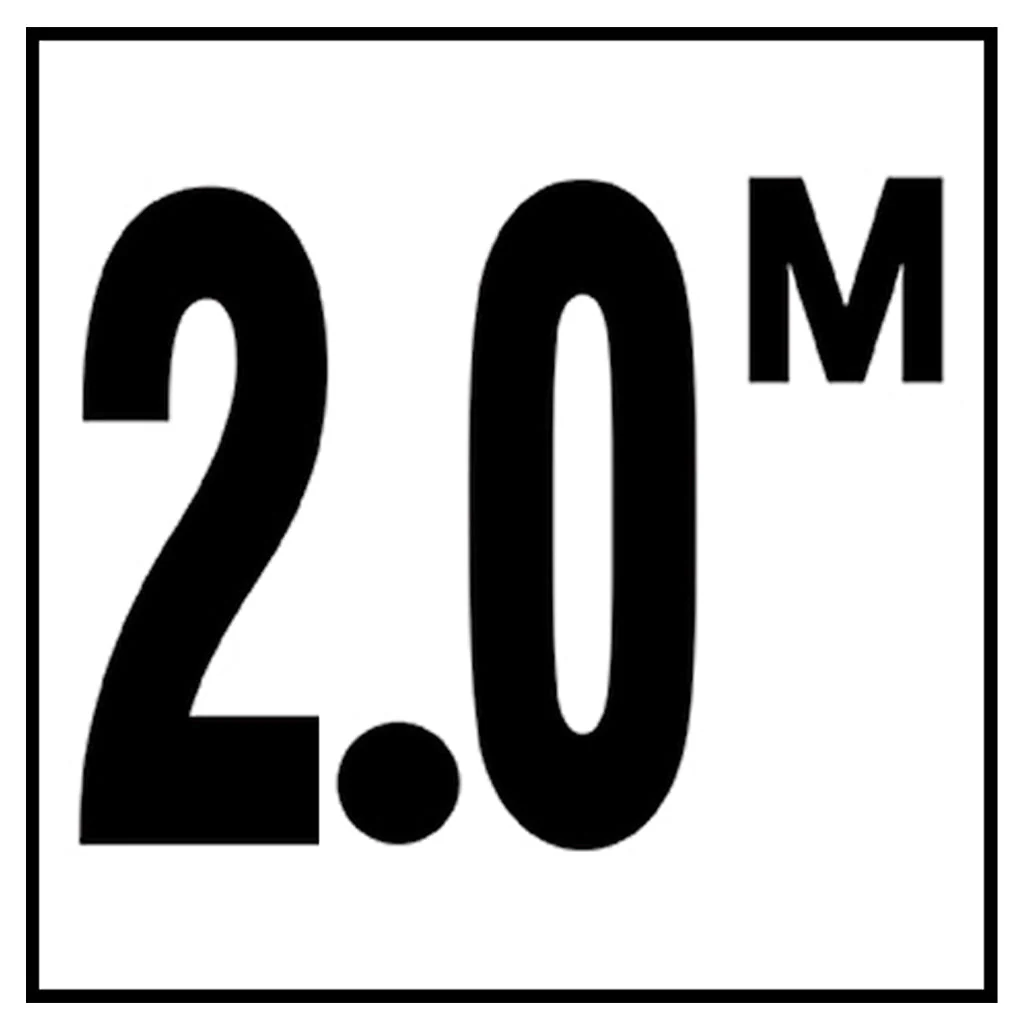 6" x 6" Metric Depth Markers, 4" Number with M - Safety Markers for Pools - Image 21