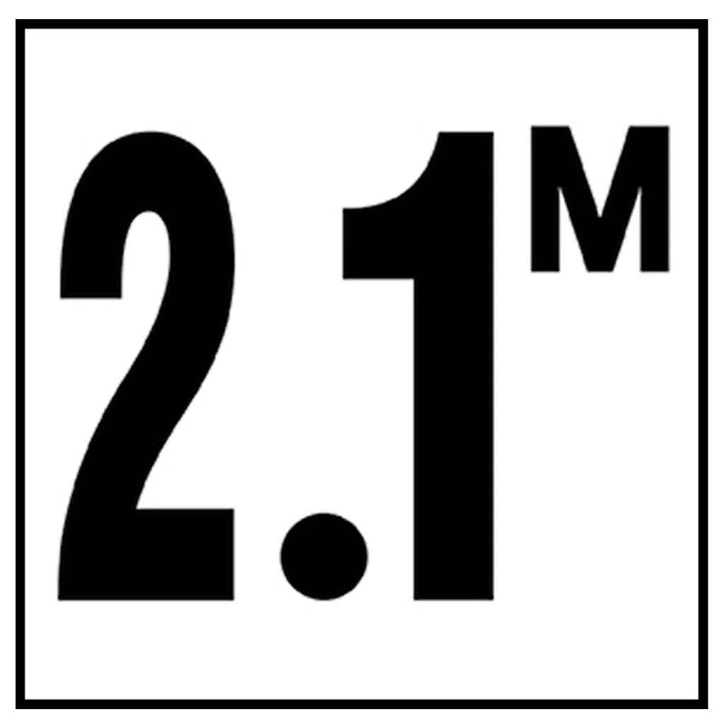 6" x 6" Metric Depth Markers, 4" Number with M - Safety Markers for Pools - Image 22