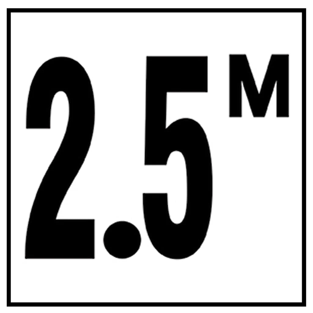 6" x 6" Metric Depth Markers, 4" Number with M - Safety Markers for Pools - Image 26