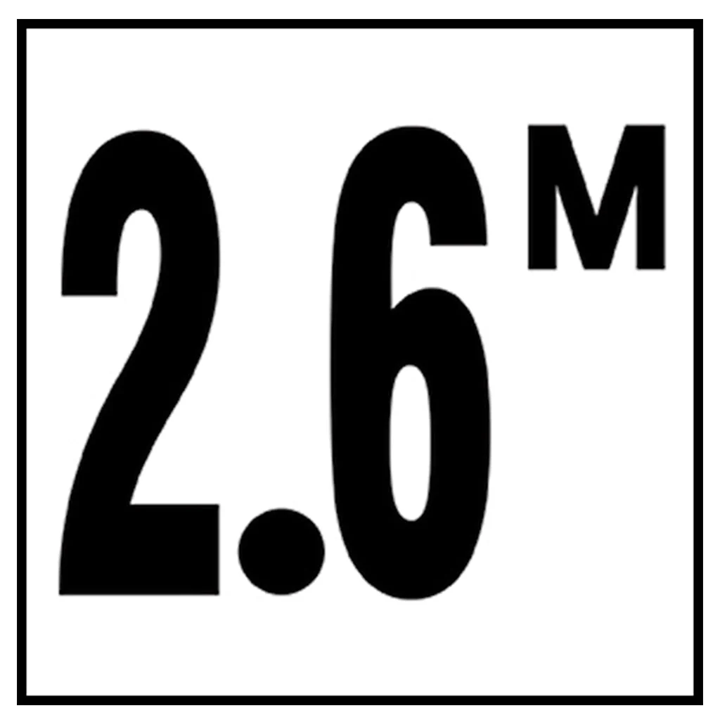 6" x 6" Metric Depth Markers, 4" Number with M - Safety Markers for Pools - Image 27