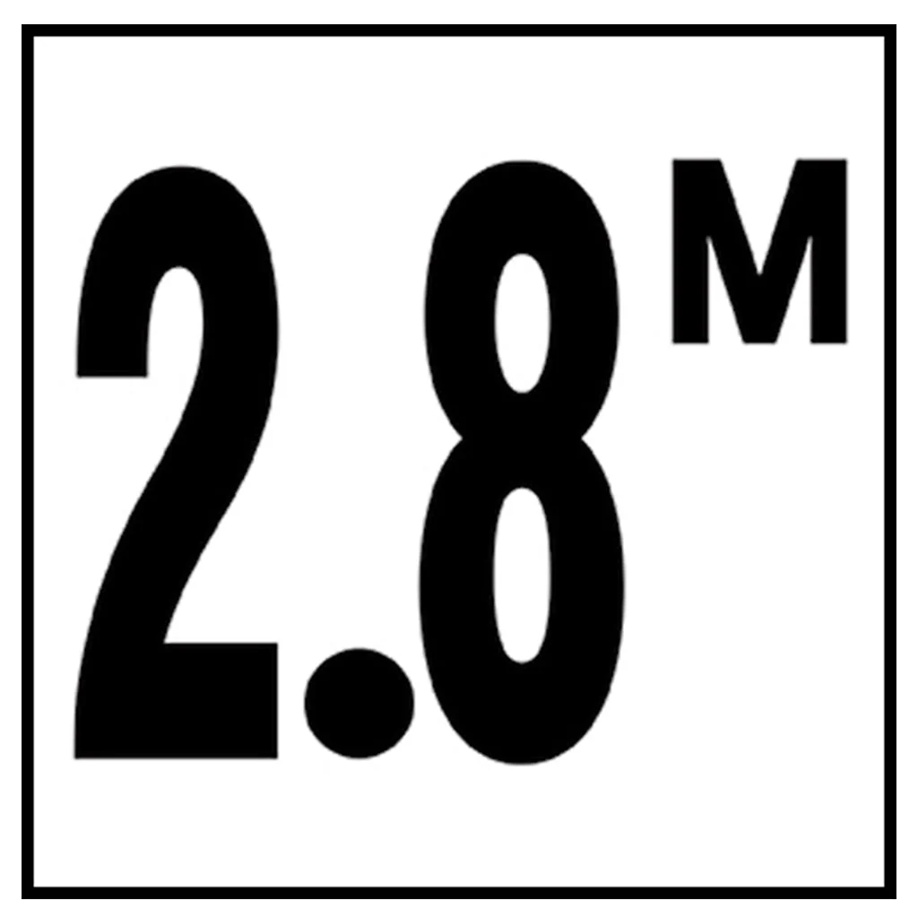 6" x 6" Metric Depth Markers, 4" Number with M - Safety Markers for Pools - Image 29