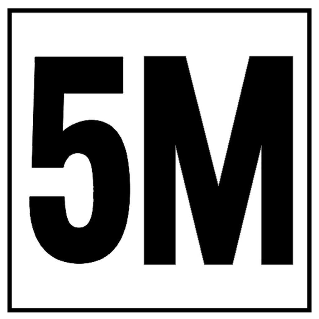 6" x 6" Metric Depth Markers, 4" Number with M - Safety Markers for Pools - Image 33