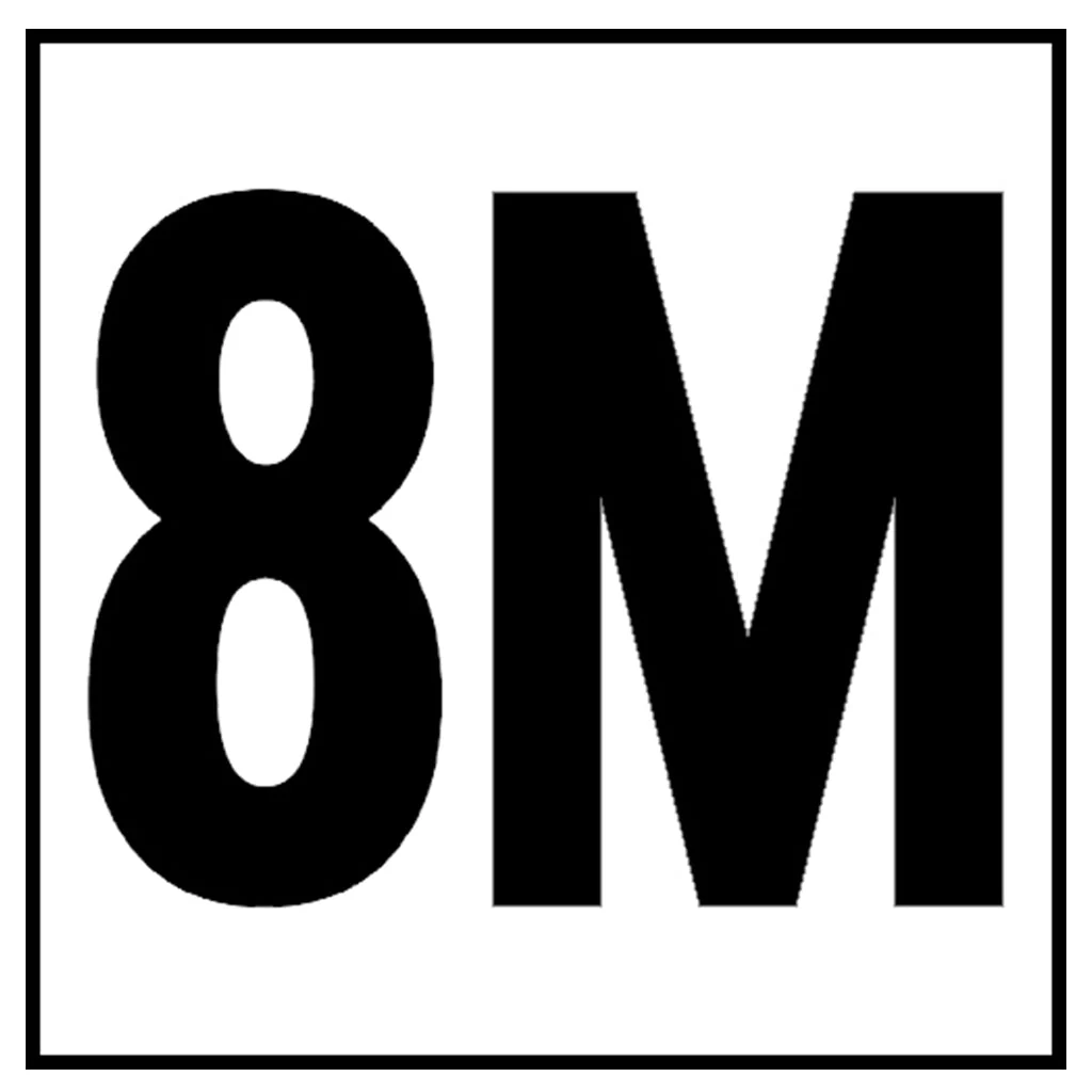 6" x 6" Metric Depth Markers, 4" Number with M - Safety Markers for Pools - Image 36