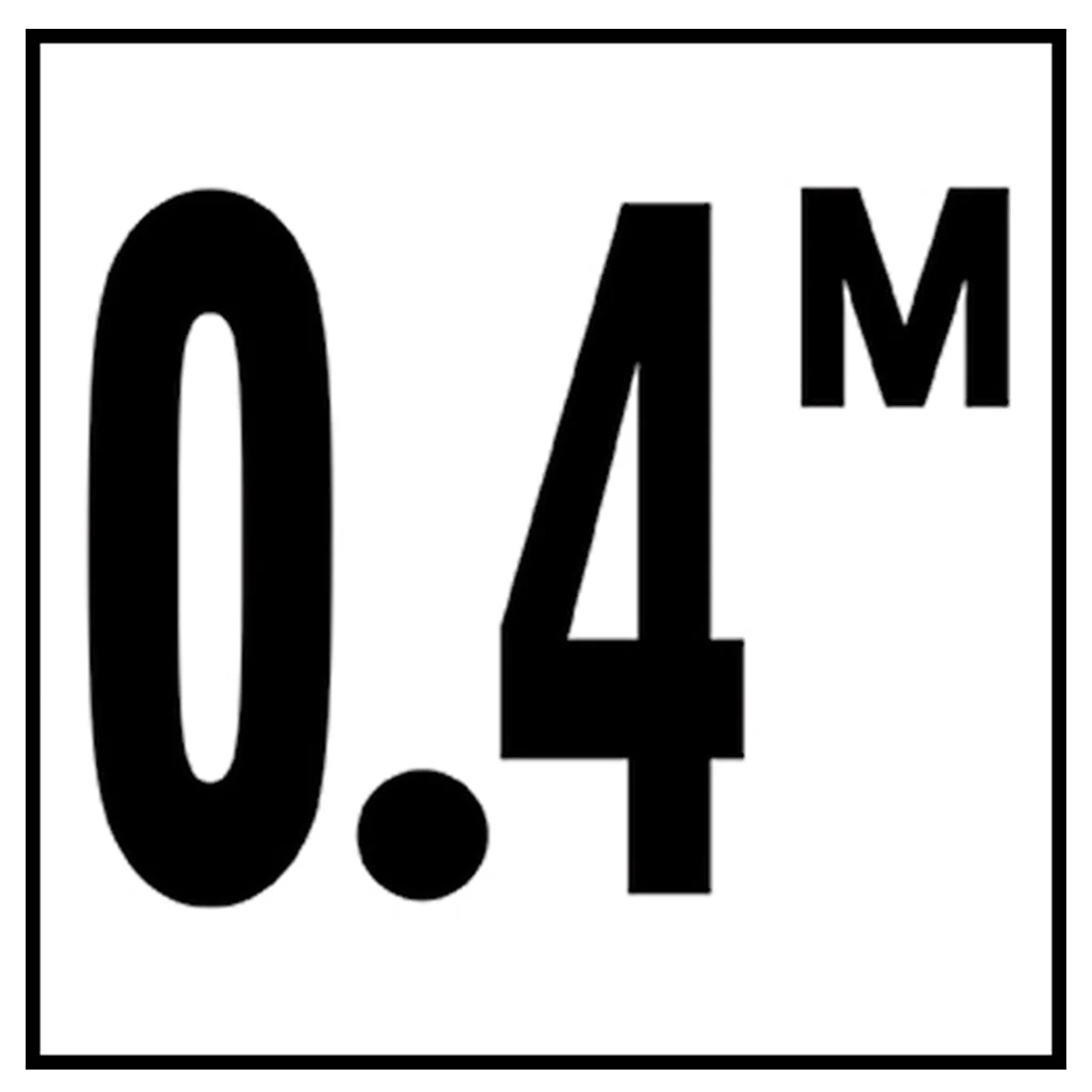 6" x 6" Metric Depth Markers, 4" Number with M - Safety Markers for Pools - Image 5