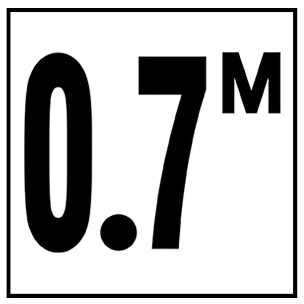6" x 6" Metric Depth Markers, 4" Number with M - Safety Markers for Pools - Image 8