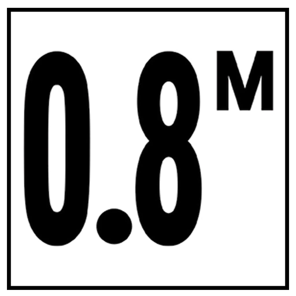 6" x 6" Metric Depth Markers, 4" Number with M - Safety Markers for Pools - Image 9