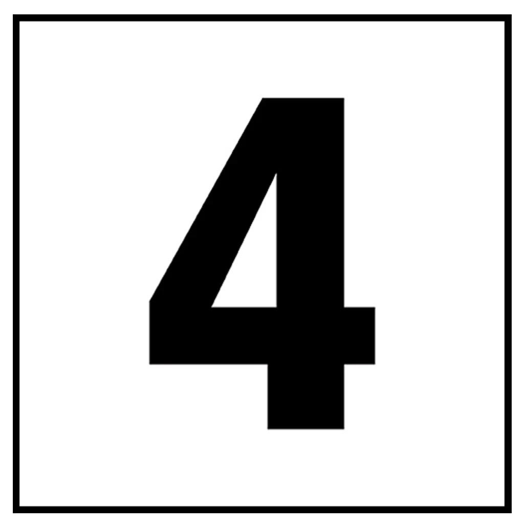 6" x 6" Standard Depth Markers, 4" Numbers - Safety Markers for Pools - Image 10